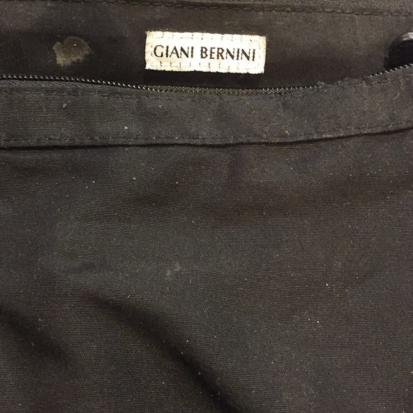 Giani Bernini Black Leather Shoulder Bag - Picture 4 of 10
